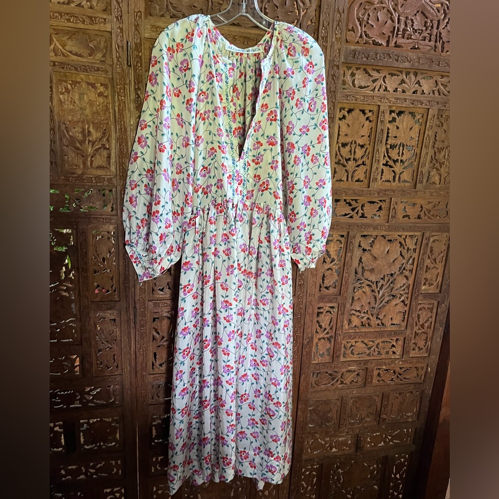 Alix of Bohemia Cream Silk Dress